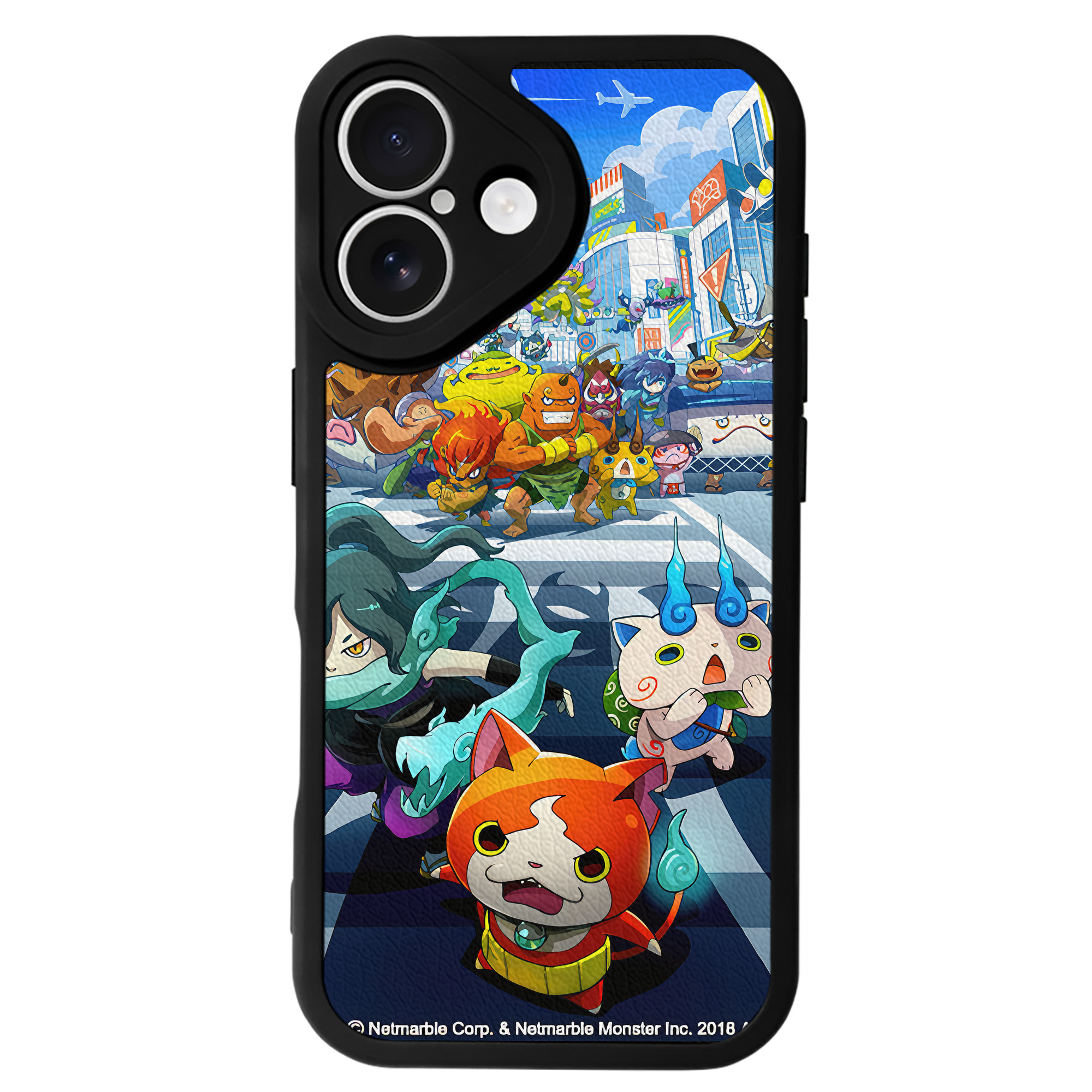 （画像用） 妖怪ウォッチ Yo-kai Watch 【iPhone 16シリーズ対応】シリコンスマホケース（レザー調） 材質：シリコン
